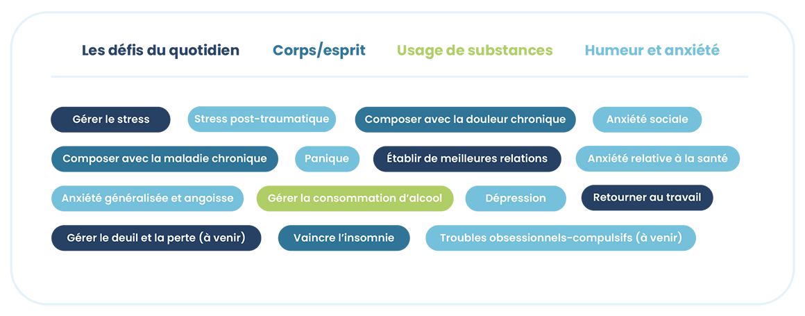 types de programmes guidés