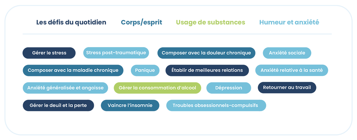 types de programmes guidés